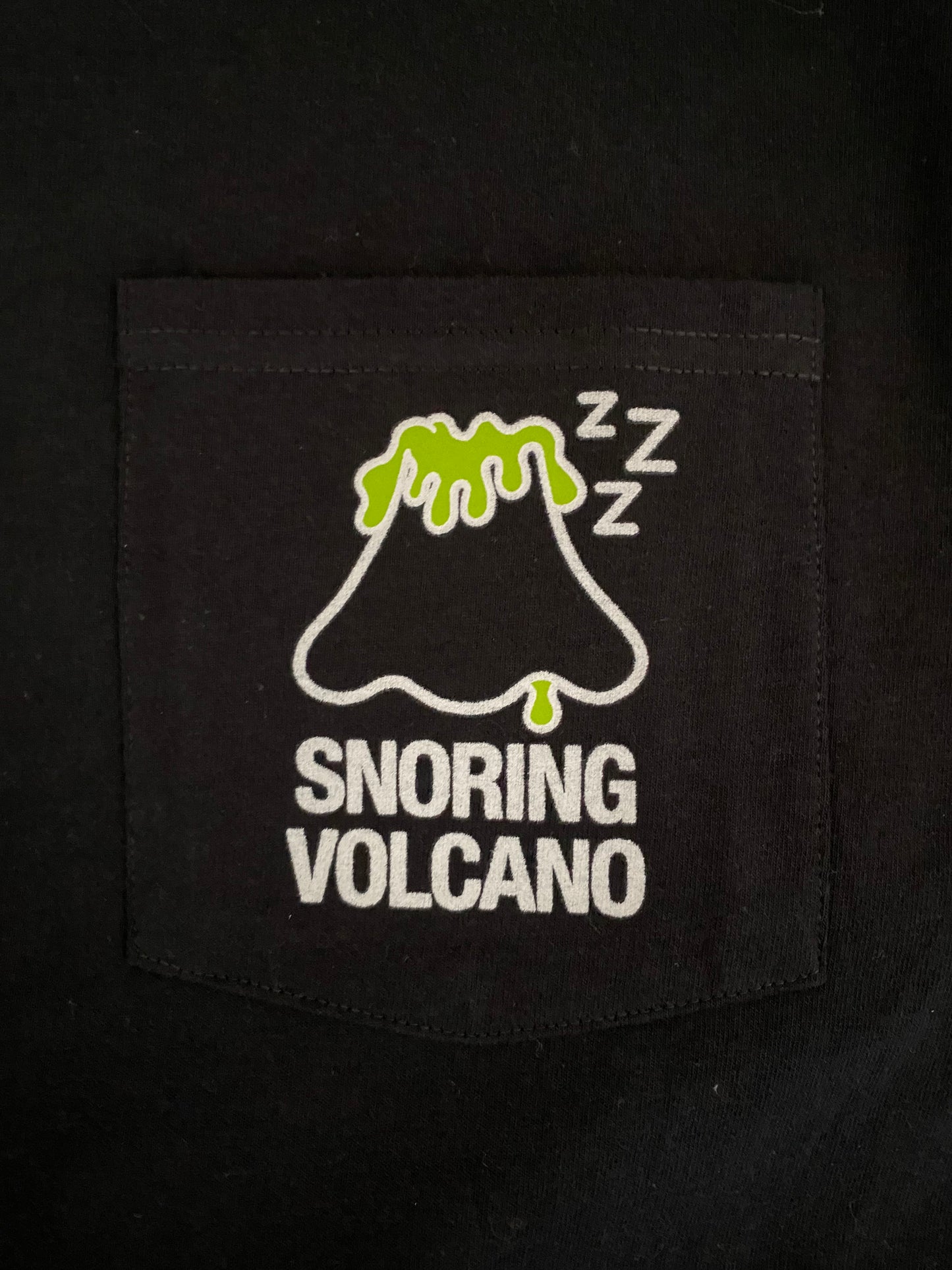 Snoring Volcano - Pocket Tee